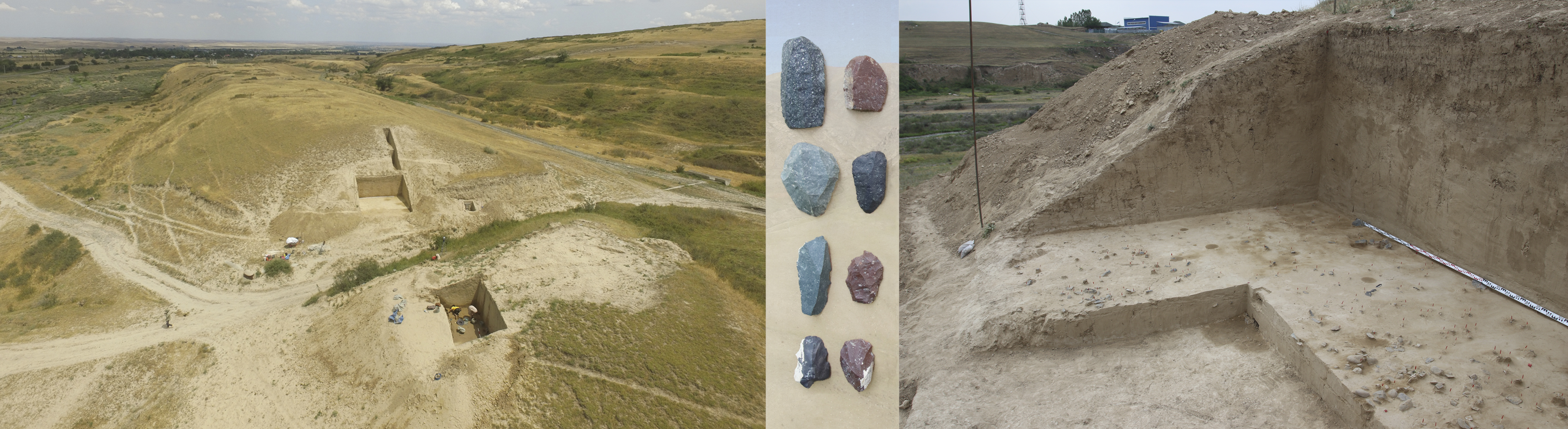 Раскопки стоянки Узынагаш, Республика Казахстан